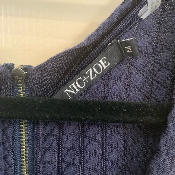 Navy Blue Knit Dress - Picture 2 of 3